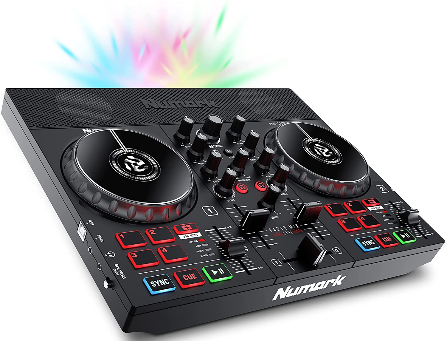 קונטרולר דיג'יי קומפקטי Numark PartyMix LIVE