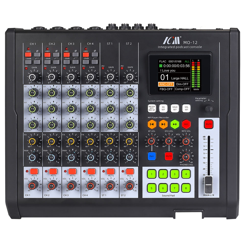 Podcast Mixer 4 Mono / 2 Stereo