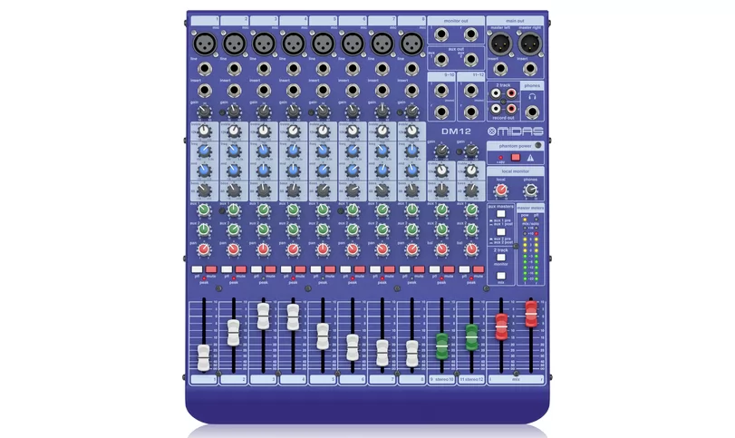 מיקסר מידס 8 מונו + 2 סטר', 2 AUX MIDAS