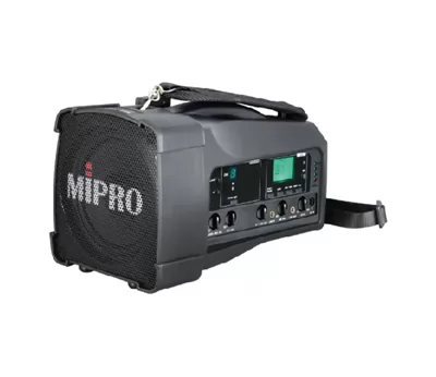 רמקול מיפרו נייד קומפקטי FULLRANGE ,מקלט- 50W, BT,USB 5.8GHz, תדר בודד ללא משדר מותג MIPRO