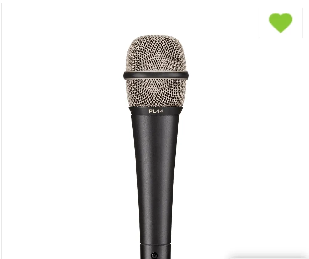 מיקרופון שירה דינמי -סופר קרדיואיד  מותג Electro voice  דגם64803 PL-44