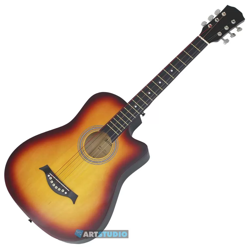 גיטרה אקוסטית עם תיק AR AG38 SB