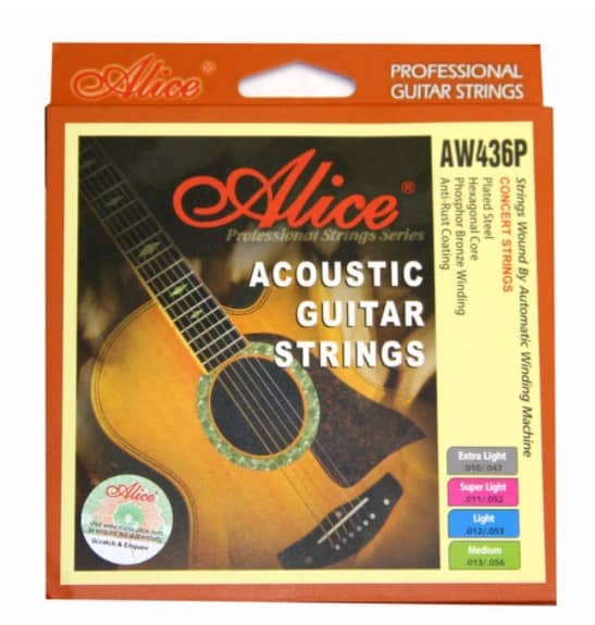 סט מיתרים לגיטרה אקוסטית 0.11 Alice AW436-SL phosphor bronz