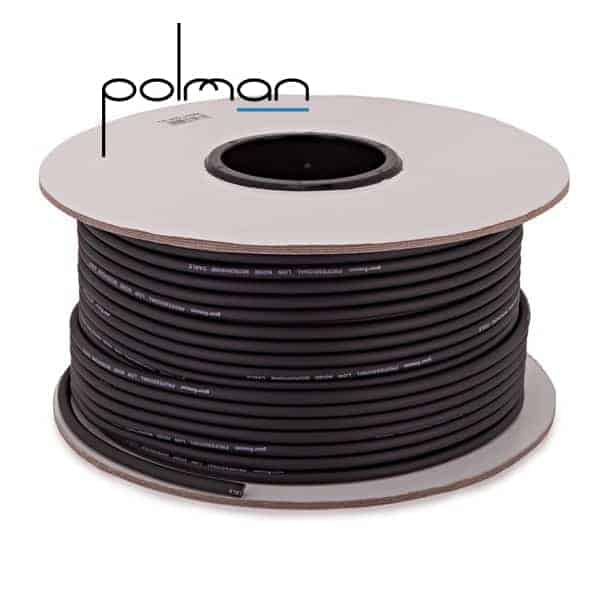 גליל 100 מ' כבל רמקול 2X2.5 POLMAN
