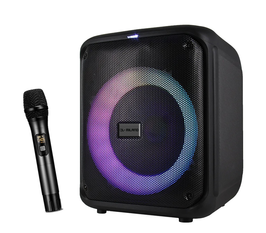 בידורית ניידת 8" כולל מיקרופון אלחוטי QL Milano TOWER-108