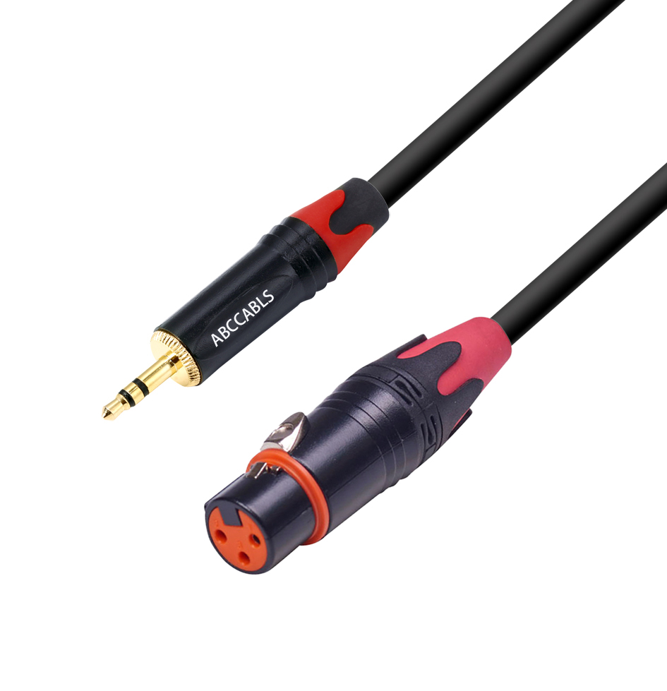 כבל 3 מ&rsquo; ABC CABLS  PL 3.5MM &ndash; XLR F