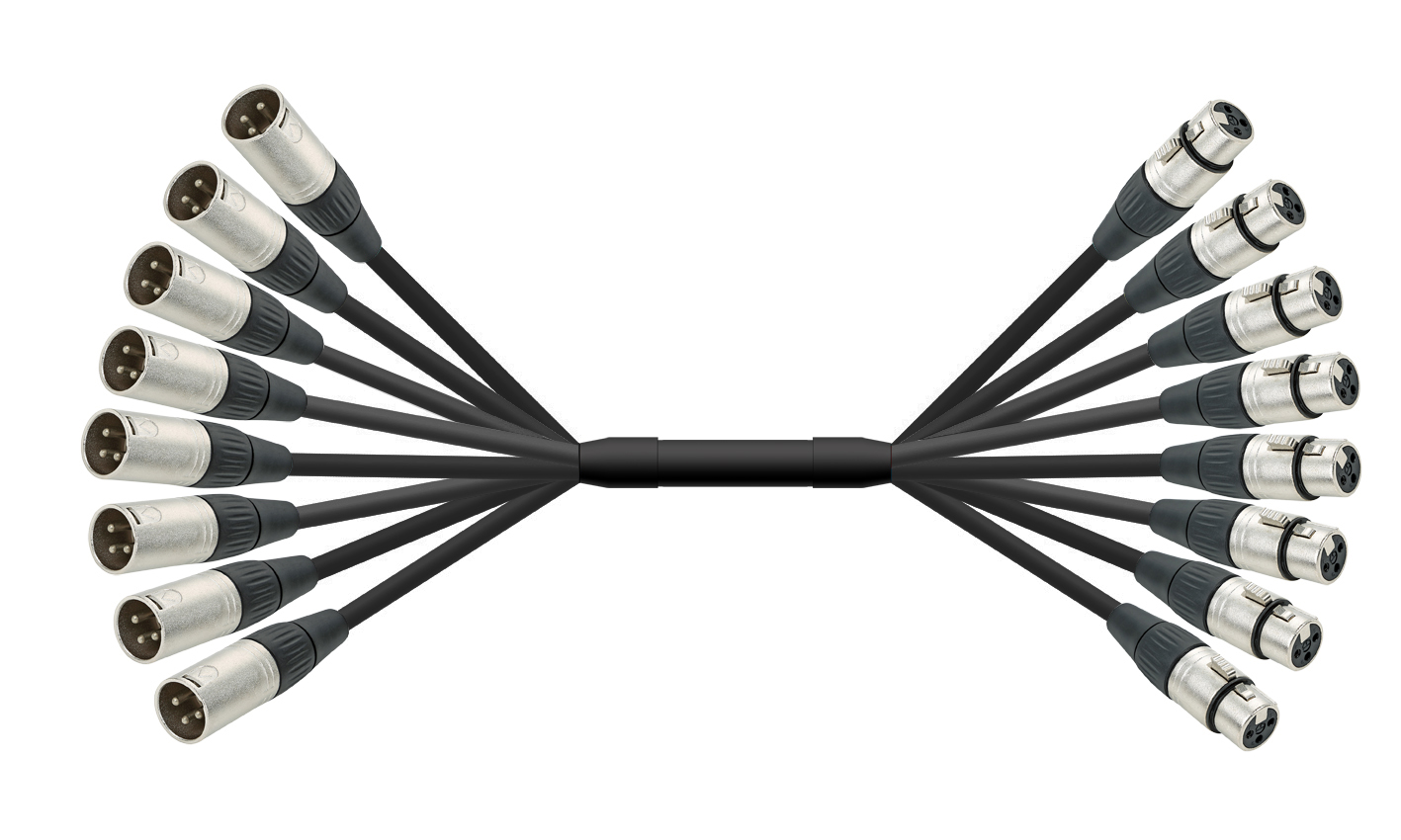 מולטי כבל 8 קוים XLR באורך 10מ' ABC CABLS